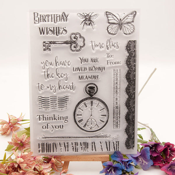 Clear silicone stamp