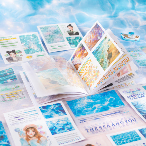 20PCS Sea viewing plan Series Sticker book