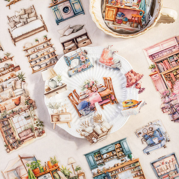 10PCS Home diary series sticker