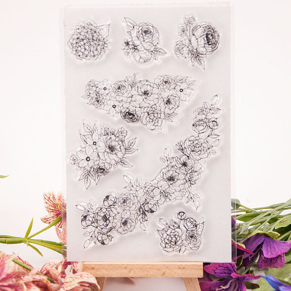 Clear silicone stamp