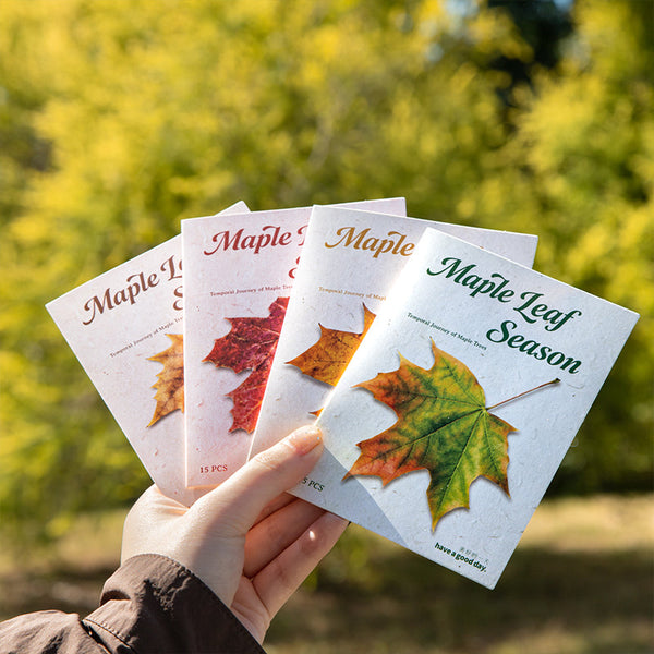 15PCS Maple Leaf Season Series sticker