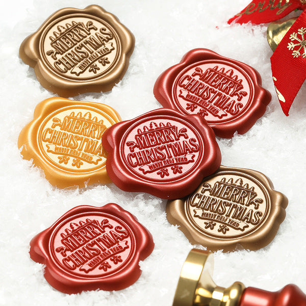 Merry Christmas Series Wax Seal Stamp sticker