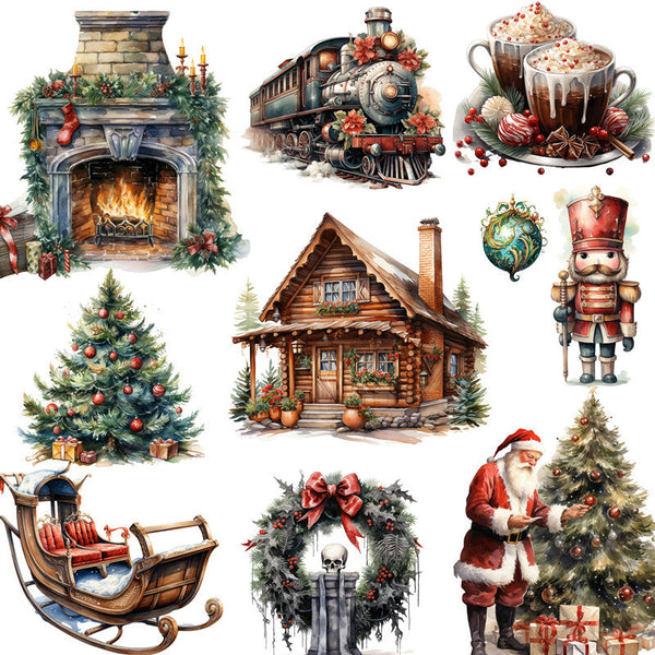 20PCS Retro Christmas sticker