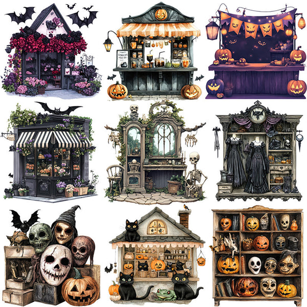 20PCS Halloween House sticker