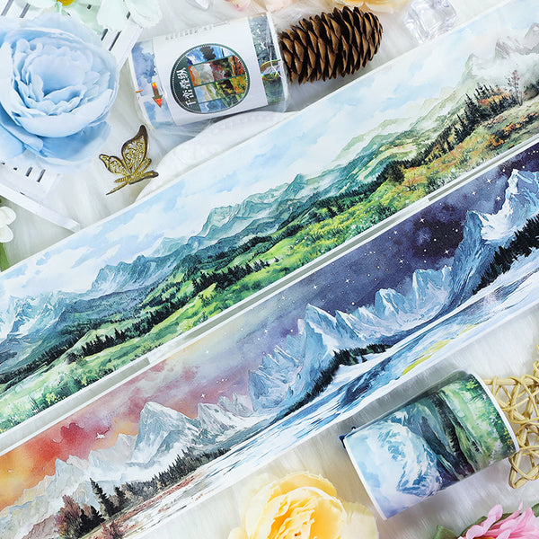 The beauty of the mountain peak Washi Tape
