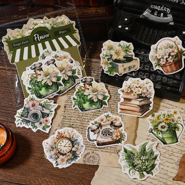 20PCS Weekend florist series sticker