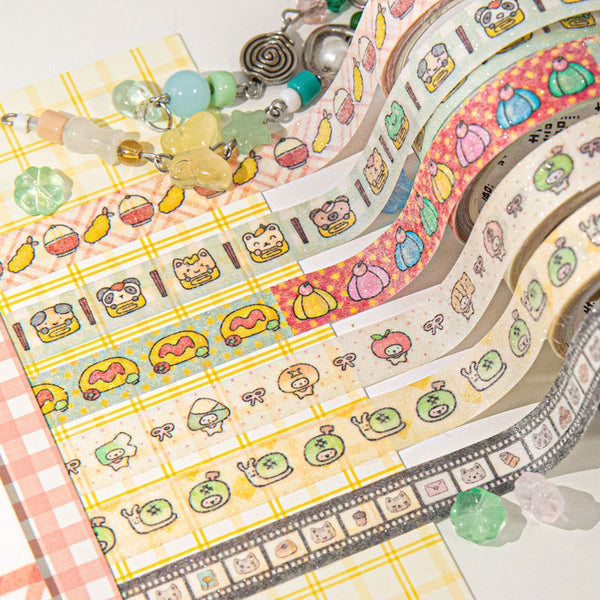 Animal Restaurant Series Flash Washi Tape