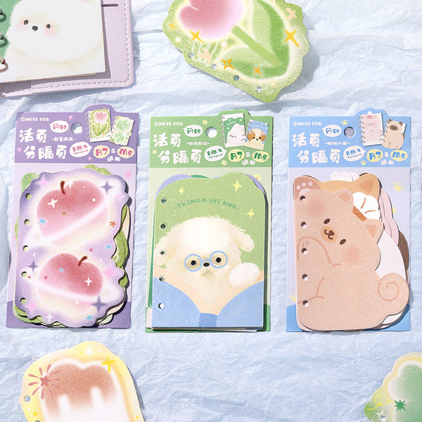 8PCS A5/M5 Cute Things series Loose-leaf split pages