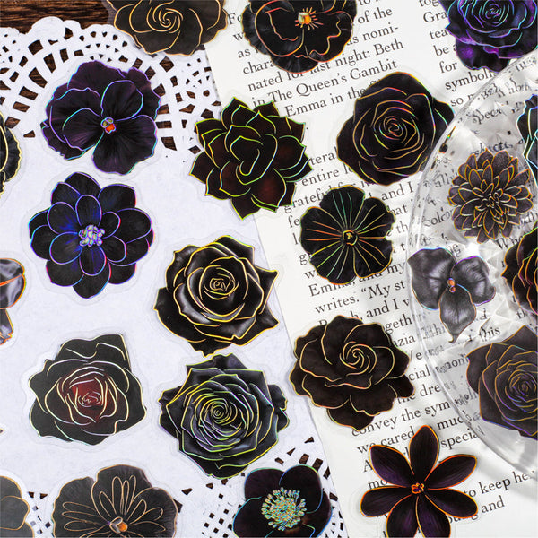 30PCS Night flower series sticker