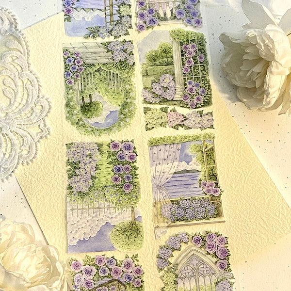 7.5cm*125cm Dream Garden Shell Light PET Tape