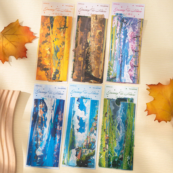 10PCS The Natural Journey of the City series sticker
