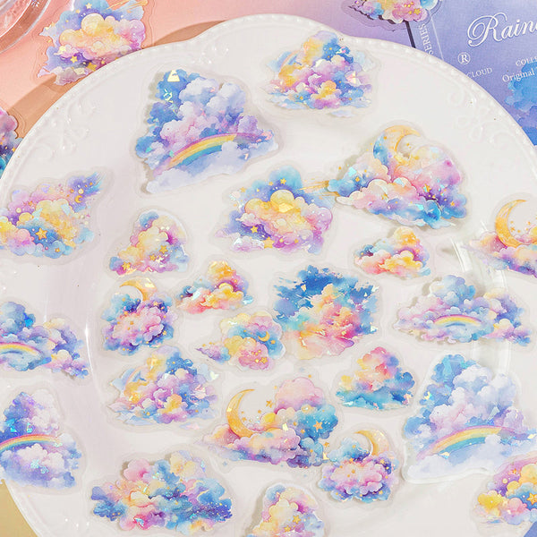 30PCS Cloud Collection manual series sticker