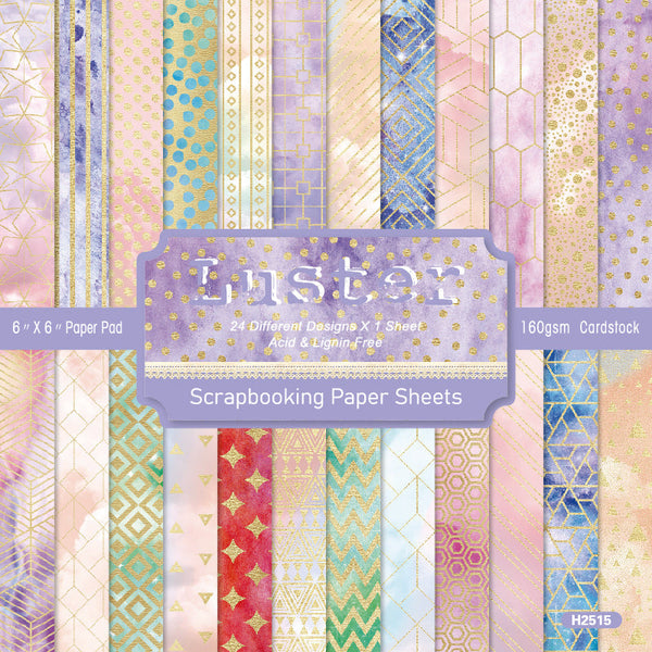 24PCS Luster material paper
