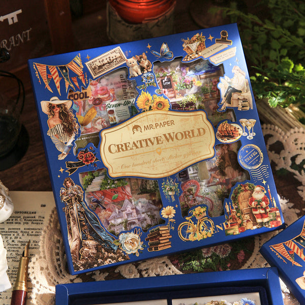 100PCS Creative World Series sticker