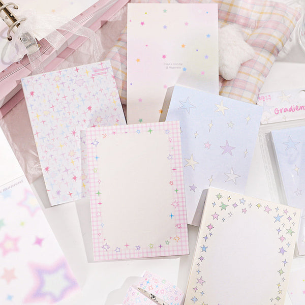 80PCS Catch the star series note paper