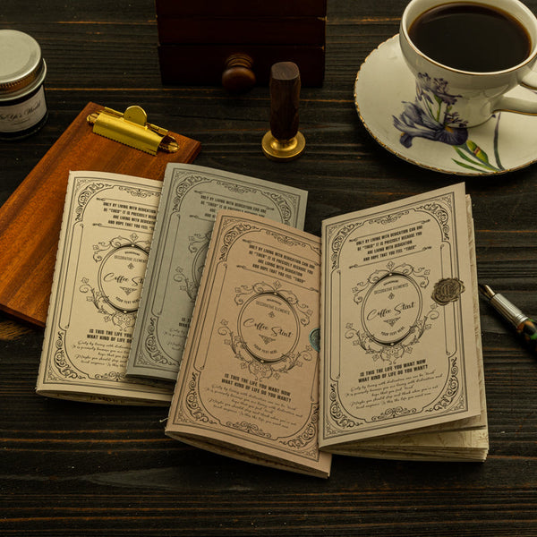 15 piezas de material de papel de la serie Comienza con una taza de café 