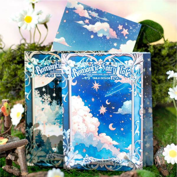 30PCS Fairy Tale Romance series material paper