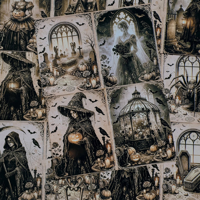 Halloween Witch Scrapbook Background Paper – Journaldream