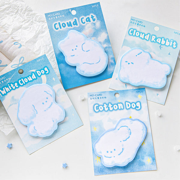 30PCS Cloud Little Pet Series note paper
