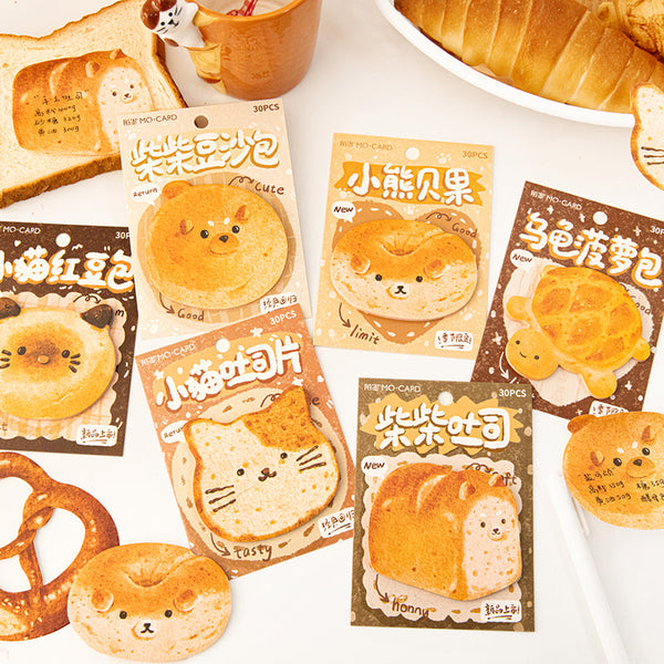 30 hojas de pegatinas de la serie Bread Story