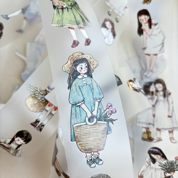 4.5cm*333cm Young Girl Washi/PET Tape