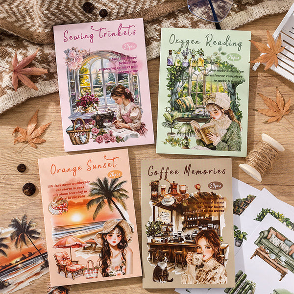 20PCS Little Happiness Series sticker book