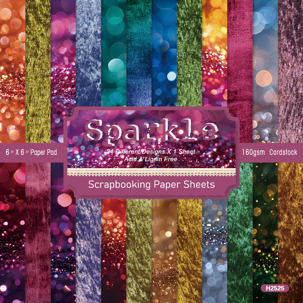 24PCS Sparkle background paper