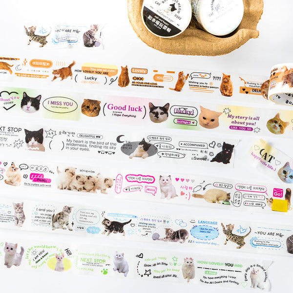 Die heutige Meow-Serie Washi Tape 