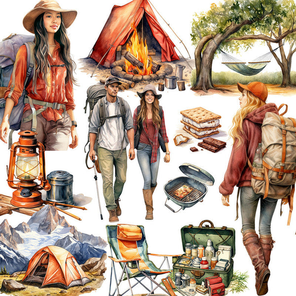 20PCS Camping out sticker