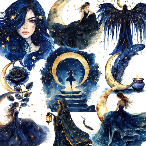 20PCS Moon goddess sticker