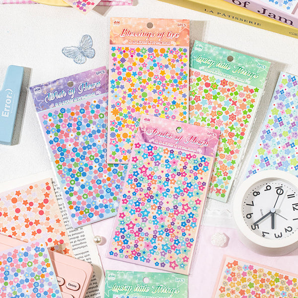 6PCS Star Convenience Store Series Sticker