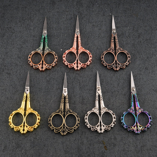 Hollowed-out plum blossom craft scissors