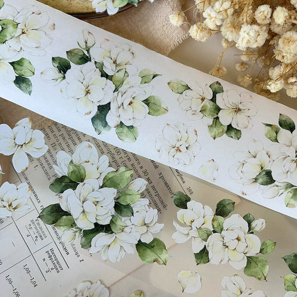 5.5cm*120cm Jasmine Flower Washi/PET Tape