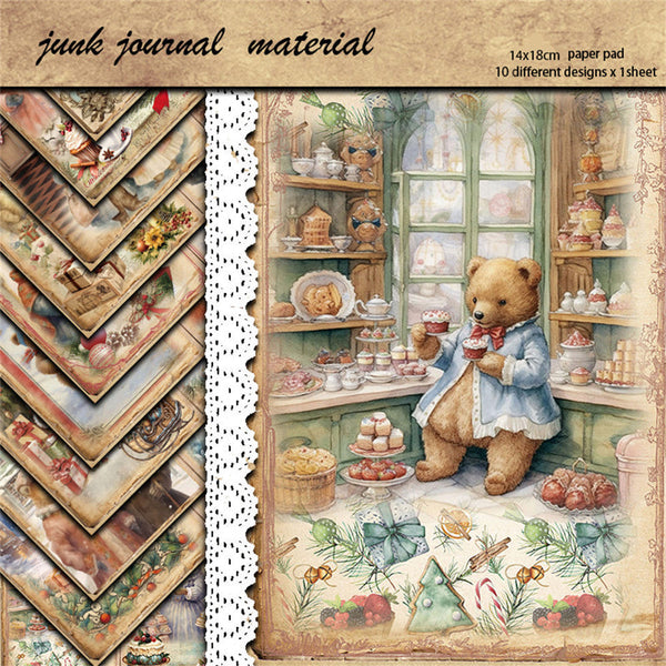 10PCS Teddy bear material paper