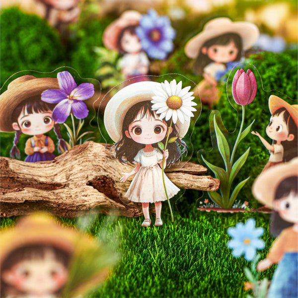 20PCS Hibiscus series sticker