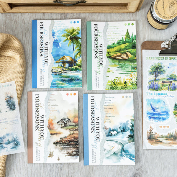 20PCS With your four seasons series sticker book