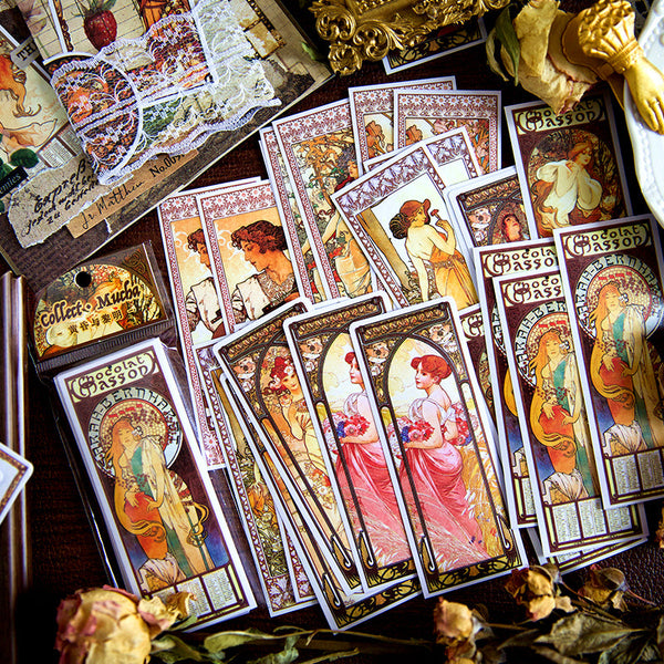 30 pegatinas de la serie Collect the Mucha 