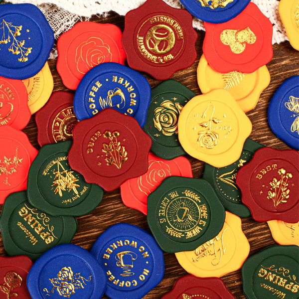 10PCS Candle Seal mark Series sticker