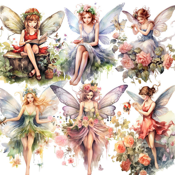 20PCS The flower fairy sticker