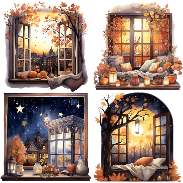 12PCS Autumn time sticker