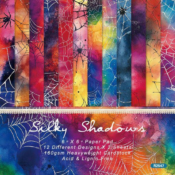 24PCS Silky Shadows background paper