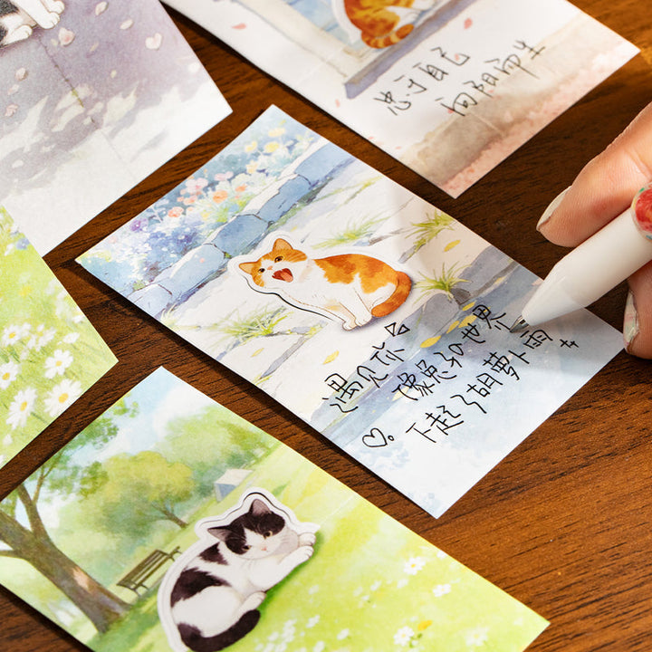 Cat Language in Garden Series Note Paper – Journaldream