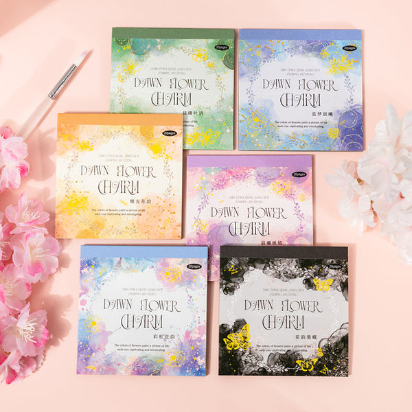 20PCS Dawn flower rhyme series sticker book