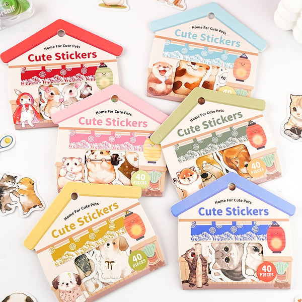 40PCS Lovely Home series sticker