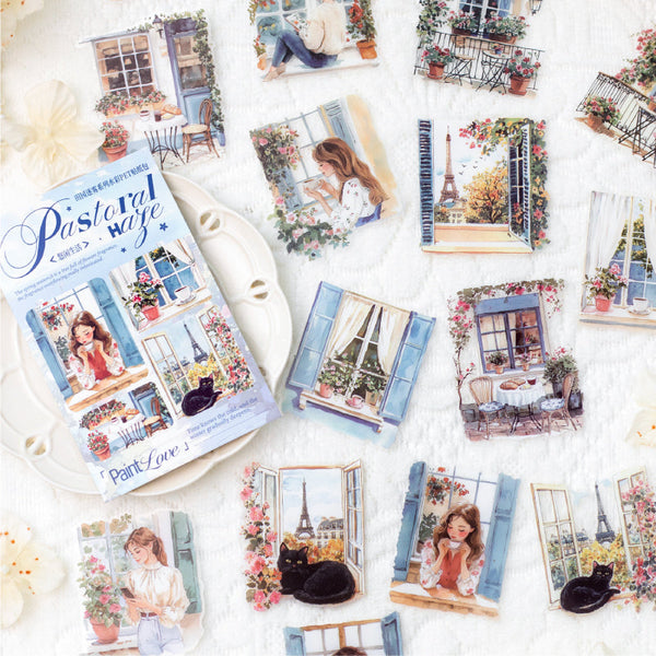 30PCS Pastoral Mist Series sticker