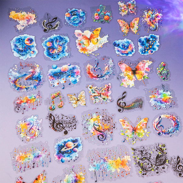 15PCS Colorful melody series sticker