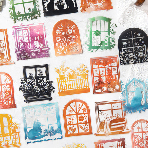 20PCS Natural window Artist series sticker