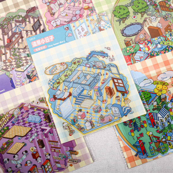 Landscape Creation Life Series 3D Sticker