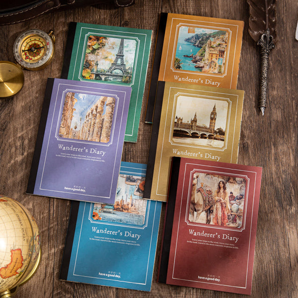 30PCS The Wanderer's Diary Series material paper