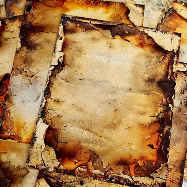 20PCS Burn the cracks background paper